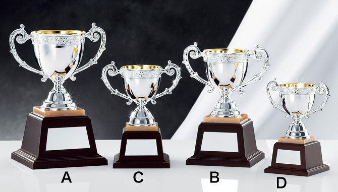 優勝カップ】アンチ製シルバーカップ NO4514シリーズ（高さ165mm