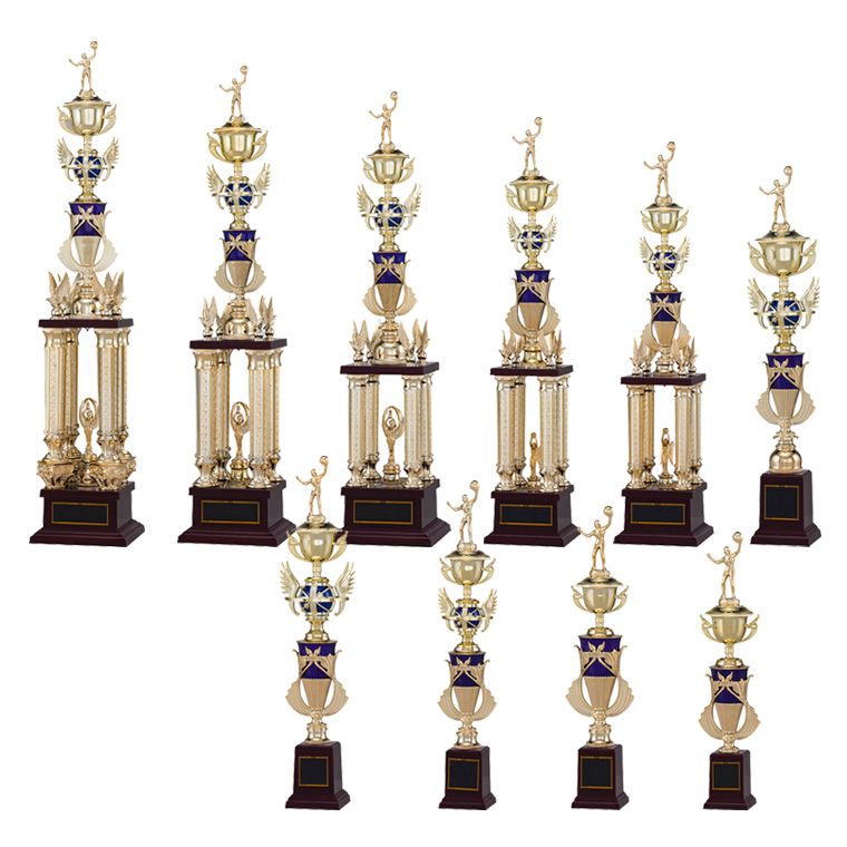 優勝トロフィー 樹脂製人形付きトロフィー T1007シリーズ（高さ410