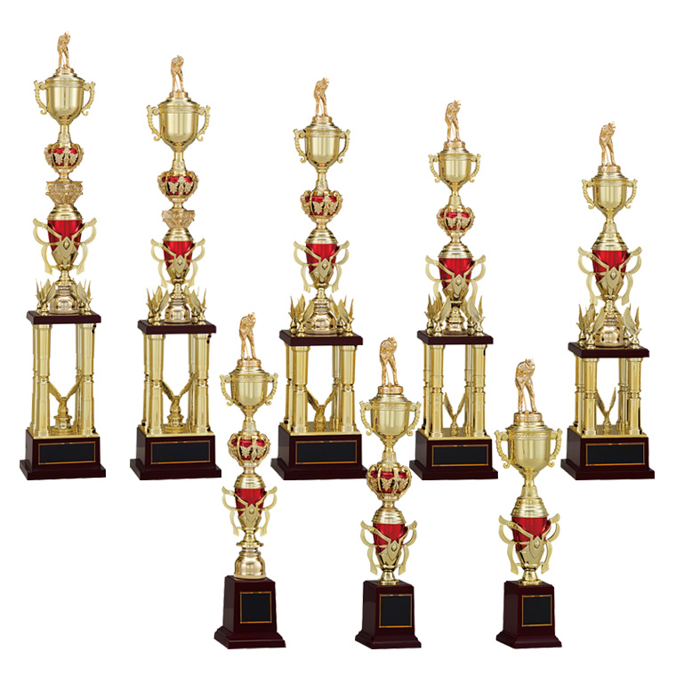 優勝トロフィー 樹脂製人形付きトロフィー T1014シリーズ（高さ410