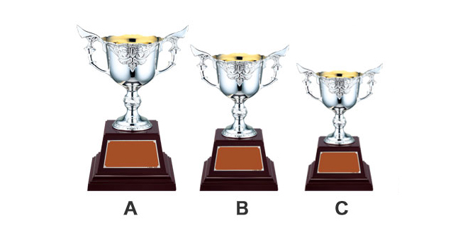 優勝カップ　シルバープレート置きもの 優勝カップシルバープレート置きもの